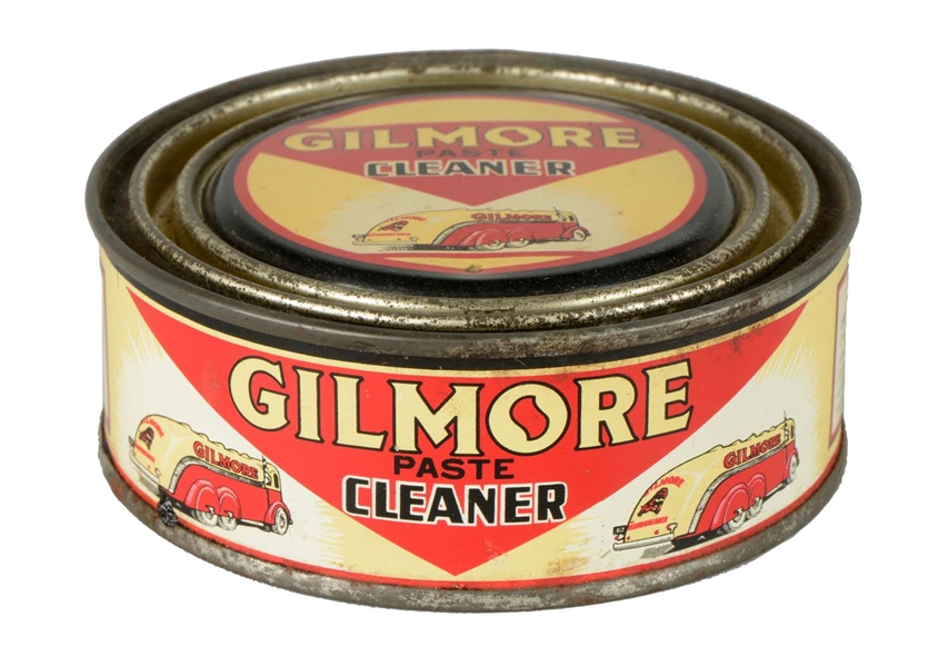 RARE GILMORE WAX PASTE CLEANER CAN. 