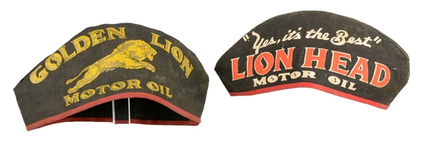 LOT OF 2: GILMORE SERVICE STATION ATTENDANT CAPS.