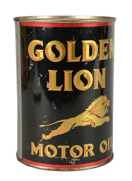 GILMORE GOLDEN LION ONE QUART CAN. 