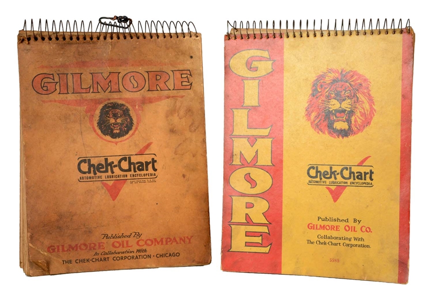 LOT OF 2: GILMORE CHEK-CHART MANUALS.