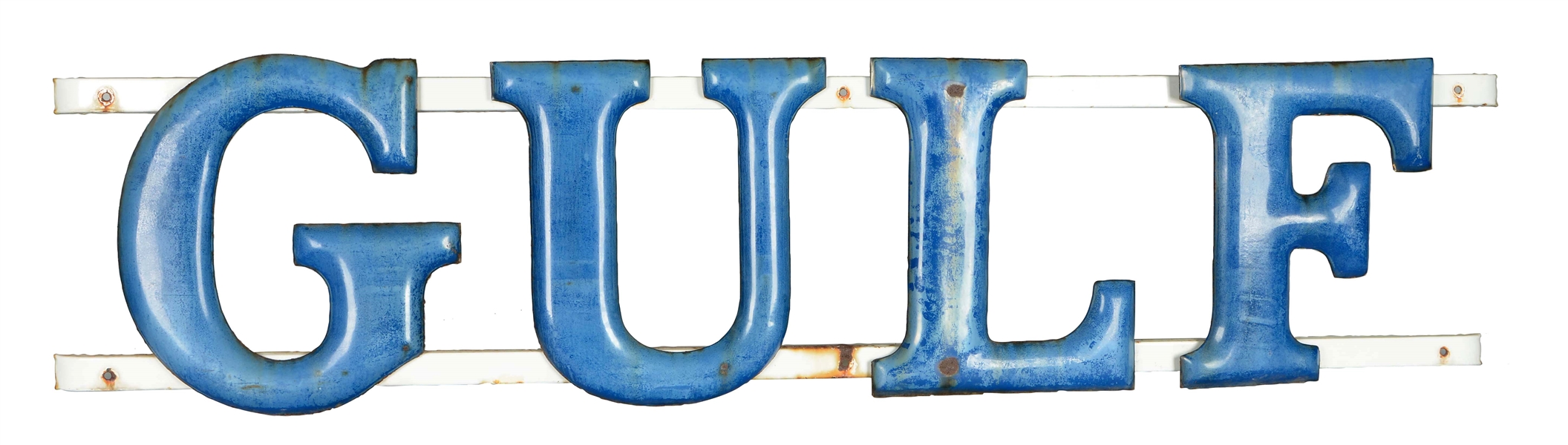 GULF PORCELAIN LETTERS. 