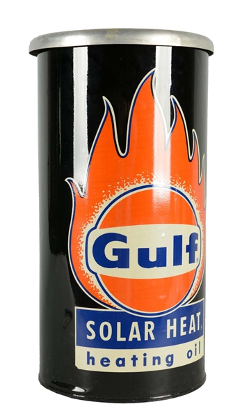 GULF SOLAR HEAT HEATING OIL ASHTRAY.