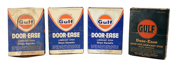 LOT OF 4:  BOXES OF GULF DOOR-EASE. 