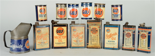 LOT OF 14: GULF CANS.