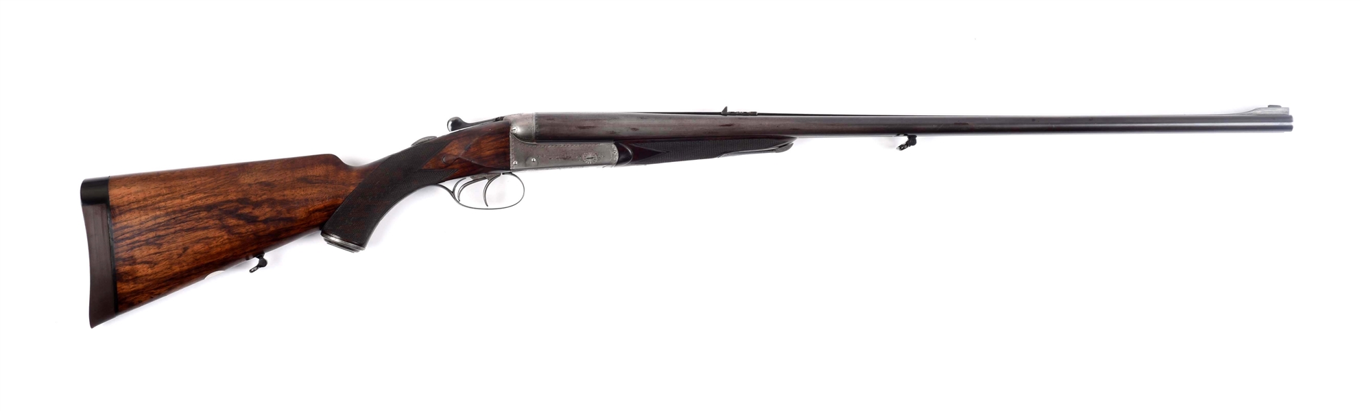 (C) JOHN RIGBY & CO. .470 CALIBER DOUBLE HAMMERLESS SPORTING RIFLE.