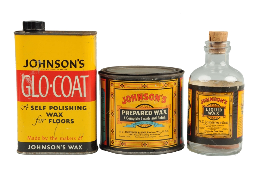 LOT OF 3: JOHNSONS WAX PRODUCTS.                 