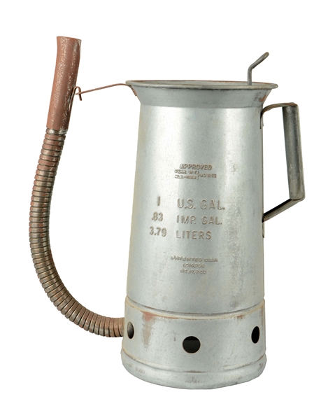 ANTIQUE GALVANIZED OIL CAN 