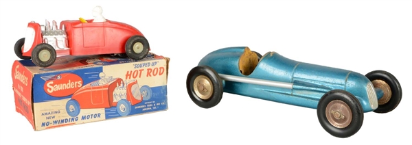 LOT OF 2: TOY RACE CARS.
