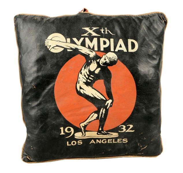 AN ORIGINAL 1932 XTH OLYMPIAD LOS ANGELES SEAT CUSHION.