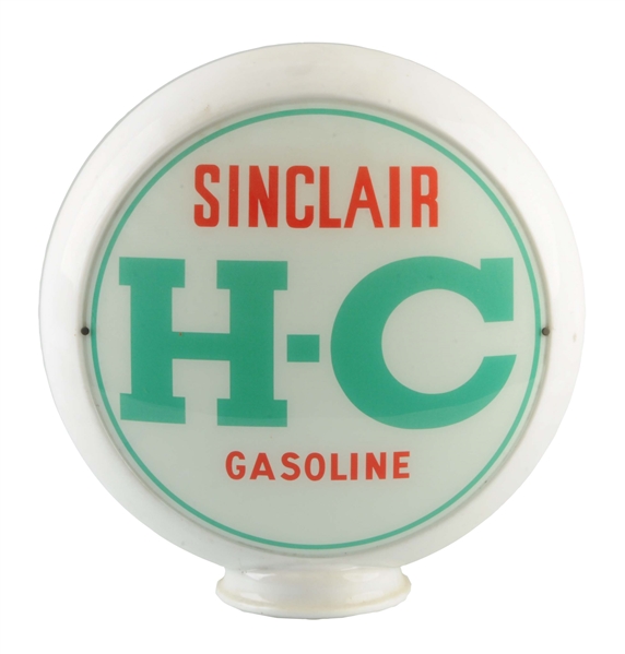 SINCLAIR H-C GASOLINE 13-1/2" GLOBE LENSES.