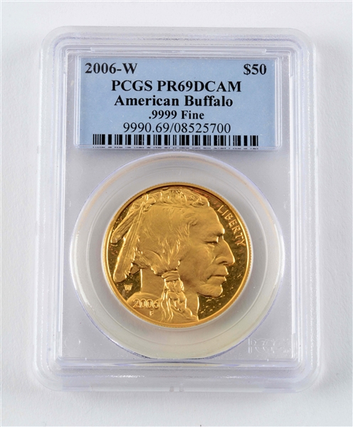 2006 W AMERICAN BUFFALO 50$ 0.9999 GOLD COIN.