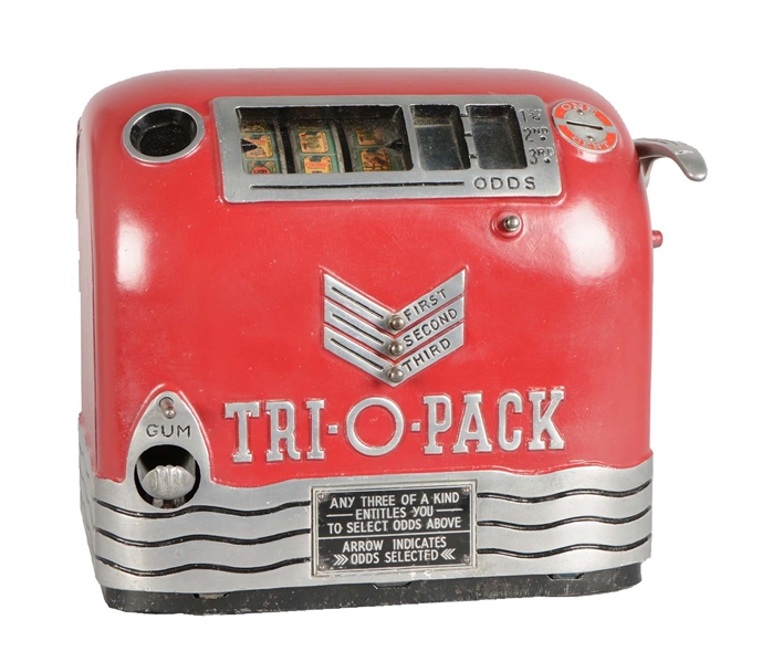 **1¢ DAVAL TRI-O-PACK TRADE STIMULATOR. 