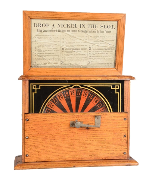 **5¢ WHEEL OF FORTUNE CIGAR TRADE STIMULATOR. 