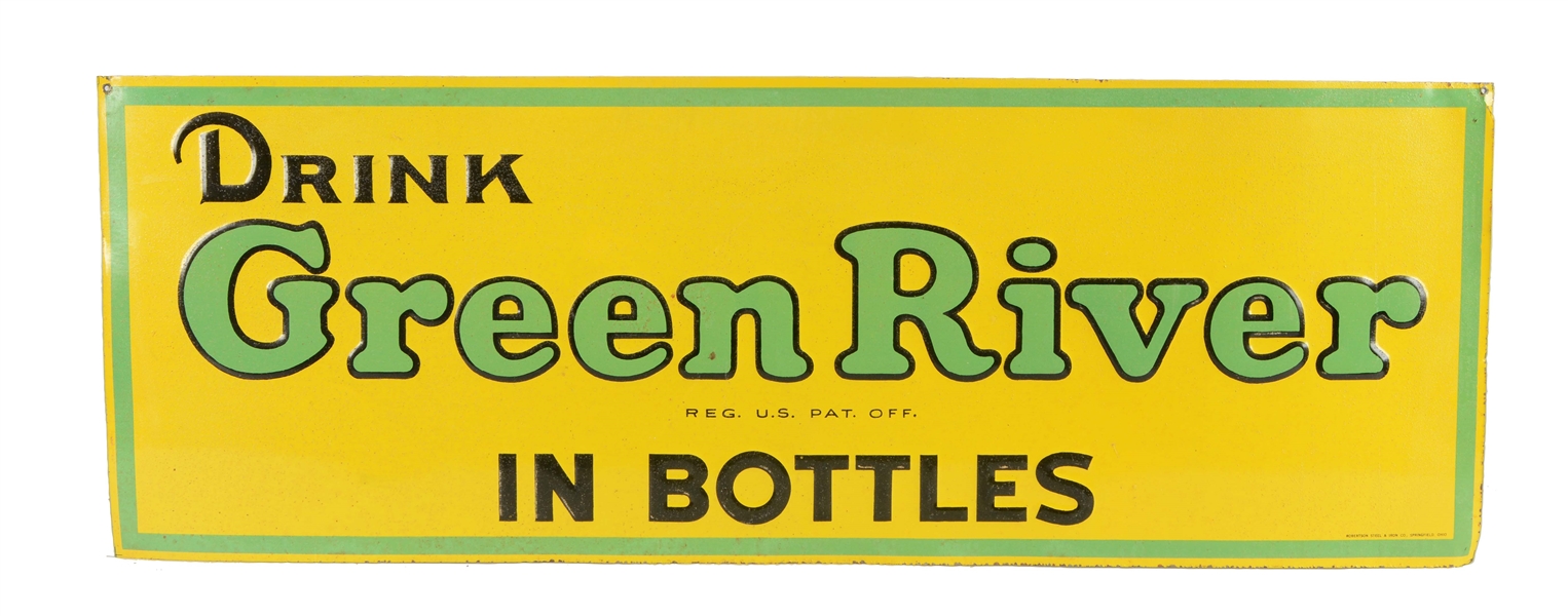 GREEN RIVER ADVERTISING SIGN.