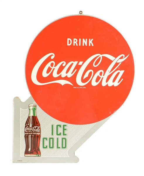 DRINK COCA-COLA FLANGE SIGN.