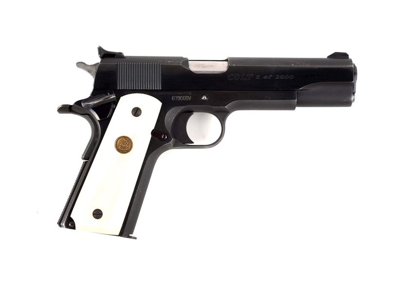 (M) COLT CUSTOM 1/1000 1911 SEMI-AUTOMATIC TARGET PISTOL.