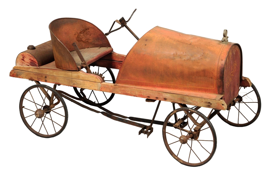 ANTIQUE HUDSON AUTOMOBILE PEDAL CAR. 