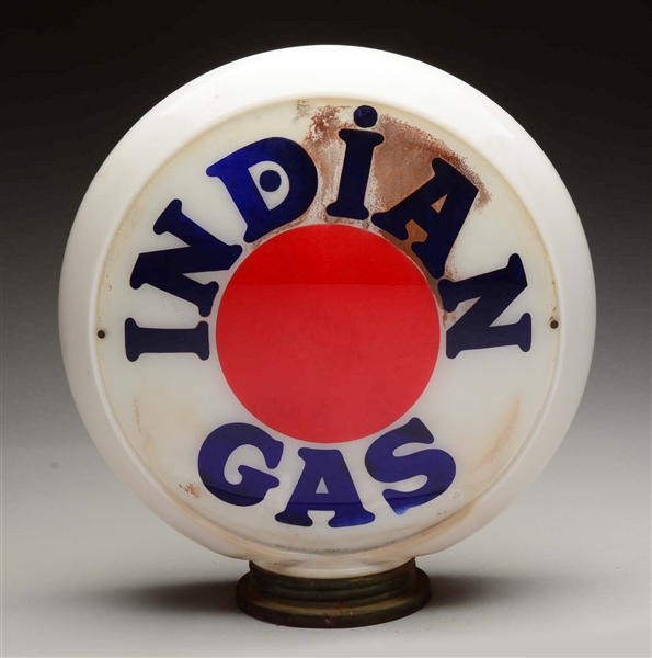 INDIAN GAS 13-1/2" GLOBE LENSES.