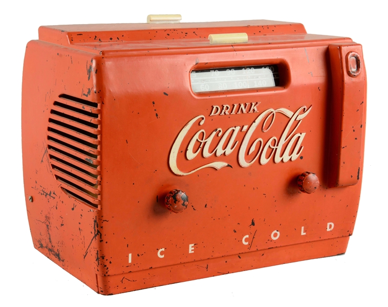 1950S COCA-COLA COOLER RADIO.
