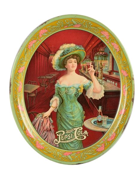 OVAL PEPSI COLA SERVING TRAY. 