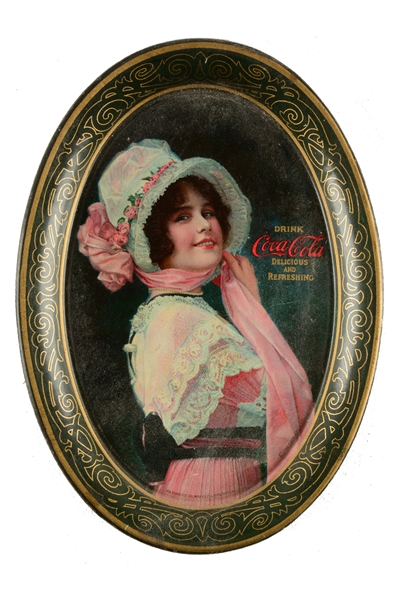1914 COCA-COLA ADVERTISING TIP TRAY. 