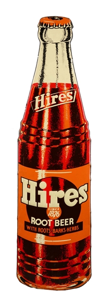 HIRES ROOT BEER EMBOSSED TIN SIGN. 