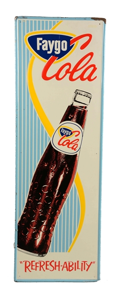 FAYGO COLA EMBOSSED TIN SIGN. 