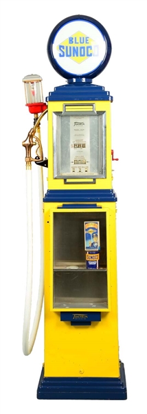 TOKHEIM MODEL #34 COMPUTING GAS PUMP W/ ADDED DISPLAY DOORS.