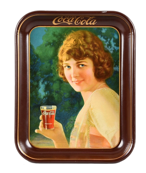 1924 COCA - COLA ADVERTISING TIN TRAY. 