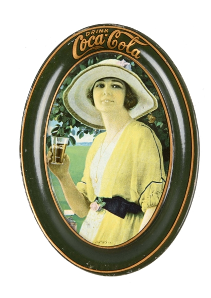 1920 COCA - COLA TIN TIP TRAY. 