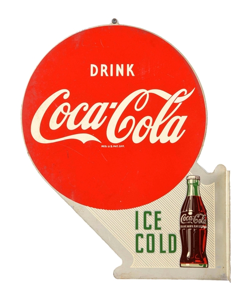 1950S COCA - COLA FLANGE SIGN.