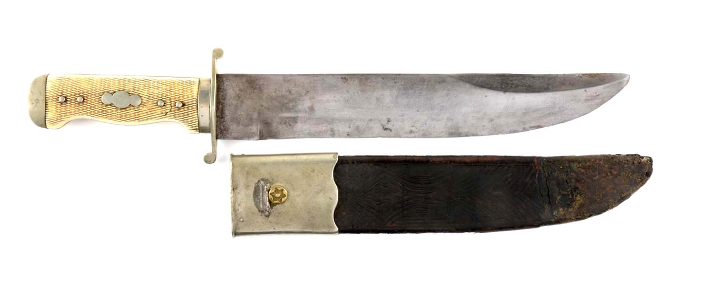 “IMPROVED PATTERN” BOWIE KNIFE BY SCHIVELY, PHILADELPHIA. 