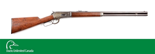 (A^) SPECIAL ORDER WINCHESTER MODEL 1886 LEVER ACTION RIFLE.