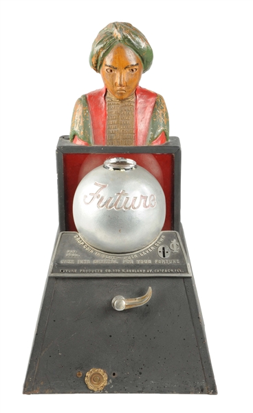 1¢ FUTURE PRODUCTS CO. CRYSTAL GAZER FORTUNE TELLER ARCADE MACHINE.