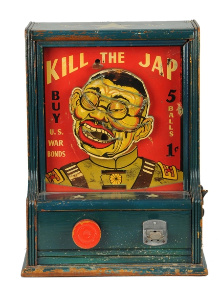 1¢ GROETCHEN TOOL CO. KILL THE JAP COUNTER ARCADE MACHINE.