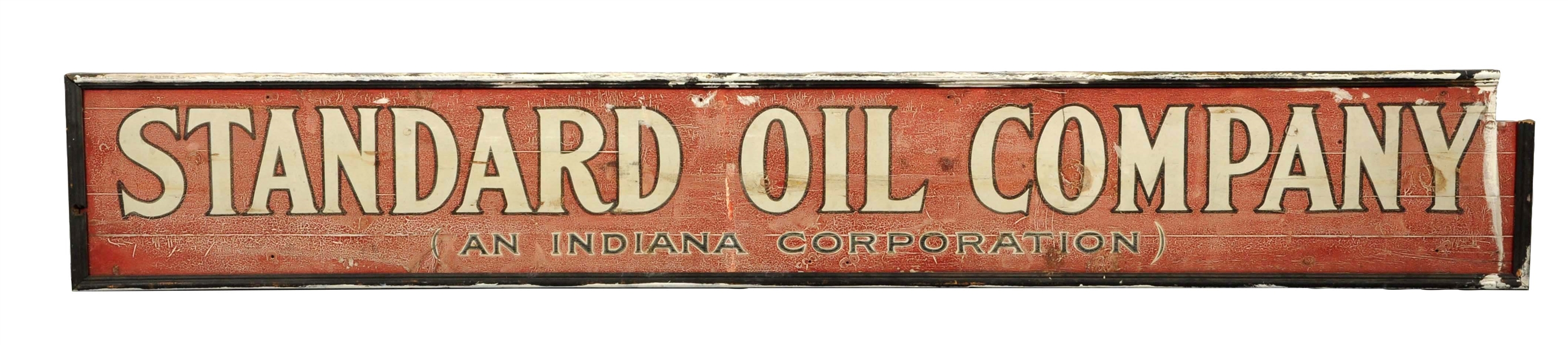 STANDARD OIL COMPANY "AN INDIANA CORPORATION" WOOD SIGN.