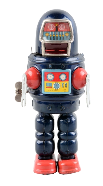 JAPANESE TIN LITHO WIND UP ROBY ROBOT.