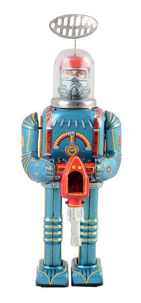 JAPANESE TIN LITHO BATTERY OPERATED SPACE CONQUEROR