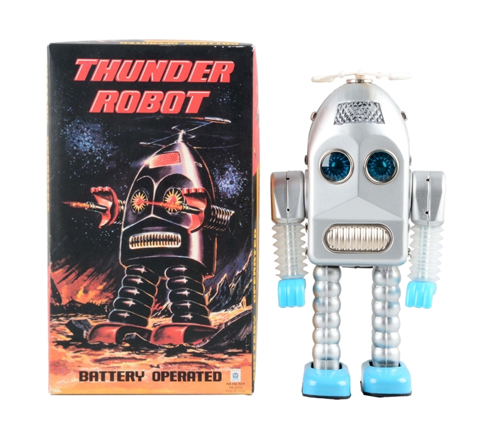 CONTEMPORARY CHINESE BATTERY-OPERATED THUNDER ROBOT.