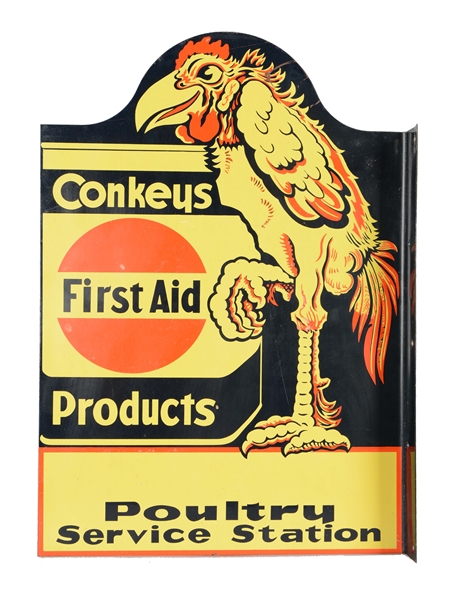 CONKEYS FIRST AID PRODUCTS FLANGE SIGN. 