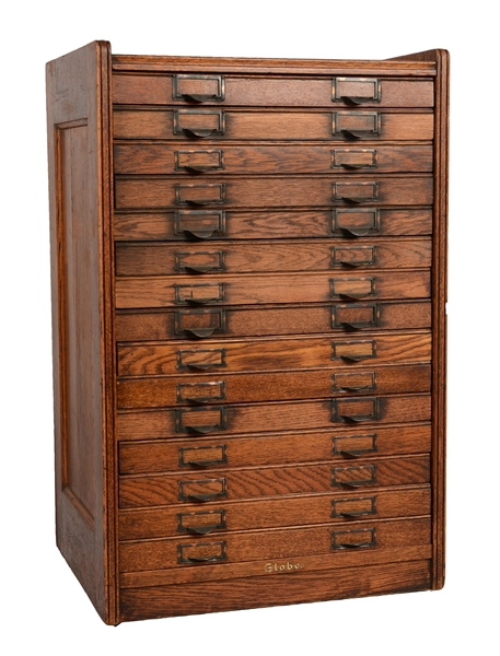 GLOBE DOCUMENT CABINET.