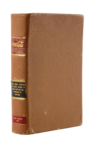 1923 COCA - COLA LEGAL OPINIONS & INJUNCTIONS BOOK.