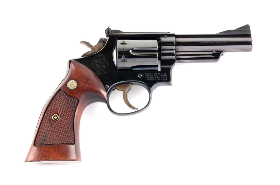 (C) EARLY HIGH POLISHED S&W MODEL 19 DOUBLE ACTION REVOLVER.