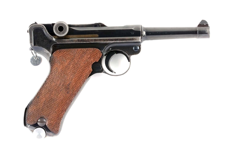 (C) 1934 MAUSER GERMAN CONTRACT (1939) LUGER SEMI-AUTOMATIC PISTOL.
