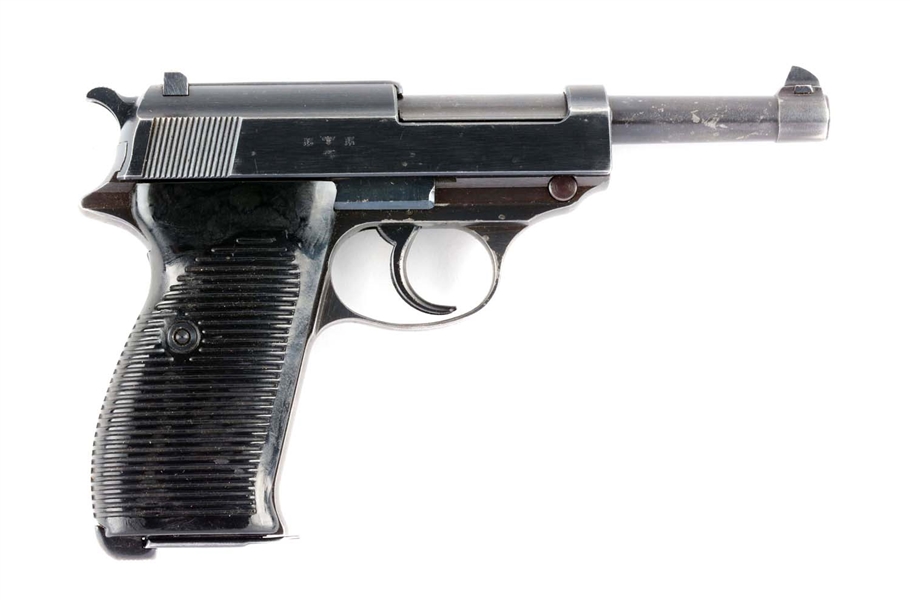(C) NAZI MARKED WALTHER P.38 SEMI-AUTOMATIC PISTOL WITH HOLSTER.