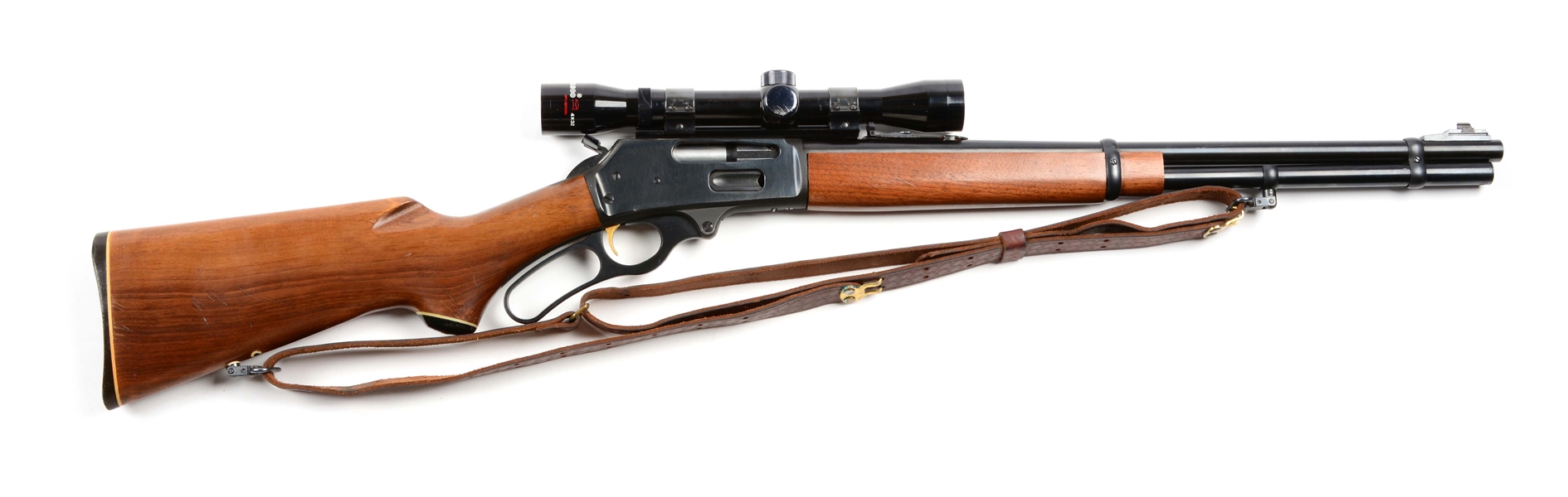 (M) MARLIN MODEL 336 LEVER ACTION RIFLE WITH SCOPE.