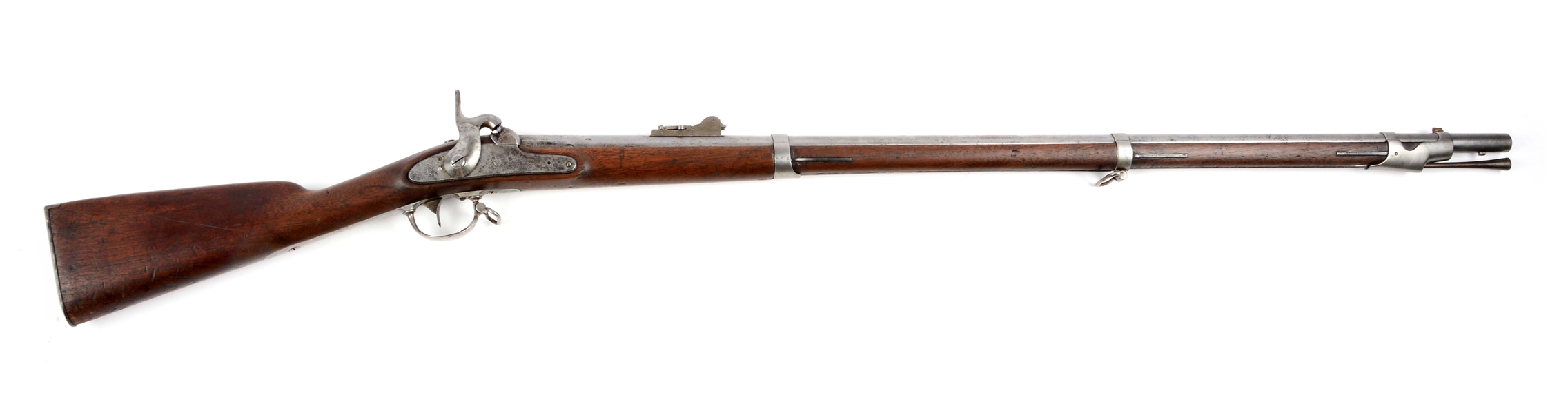 (A) U.S. MODEL 1842 RIFLED & SIGHTED MUSKET.