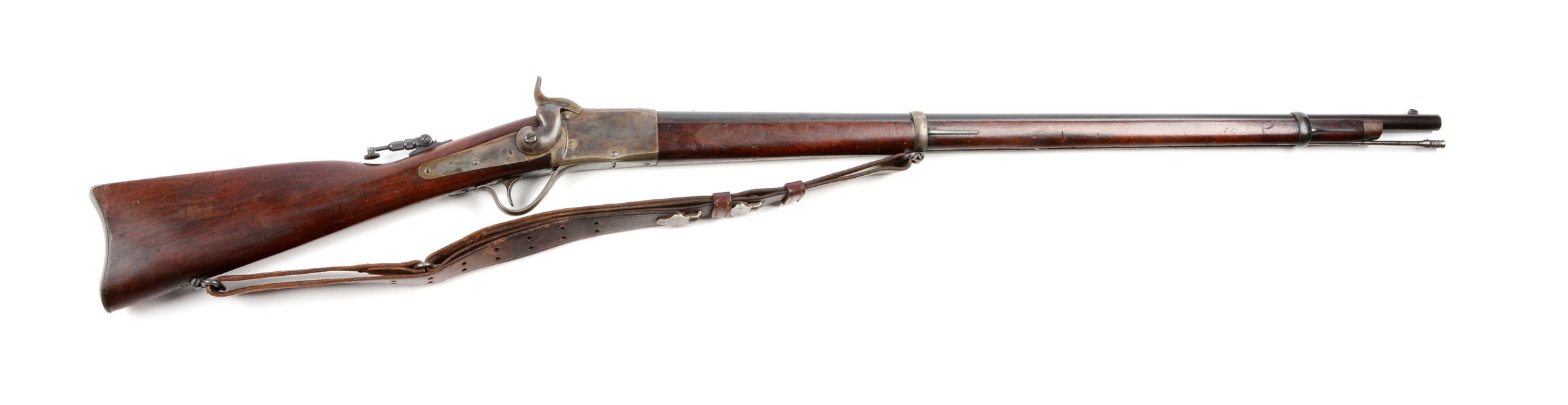 (A) PEABODY LEVER ACTION MILITARY STYLE RIFLE.