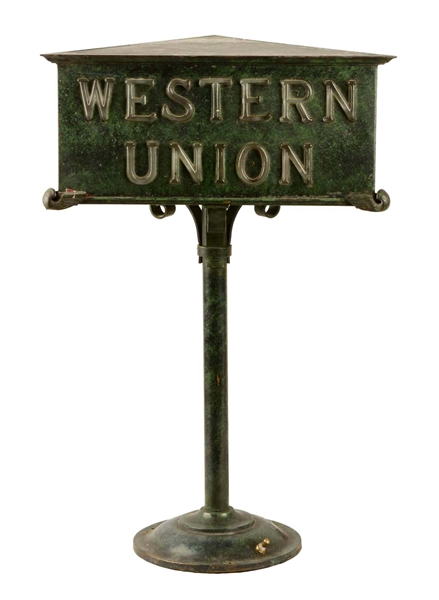 RARE!!! ANTIQUE WESTERN UNION LIGHTED SIGN.