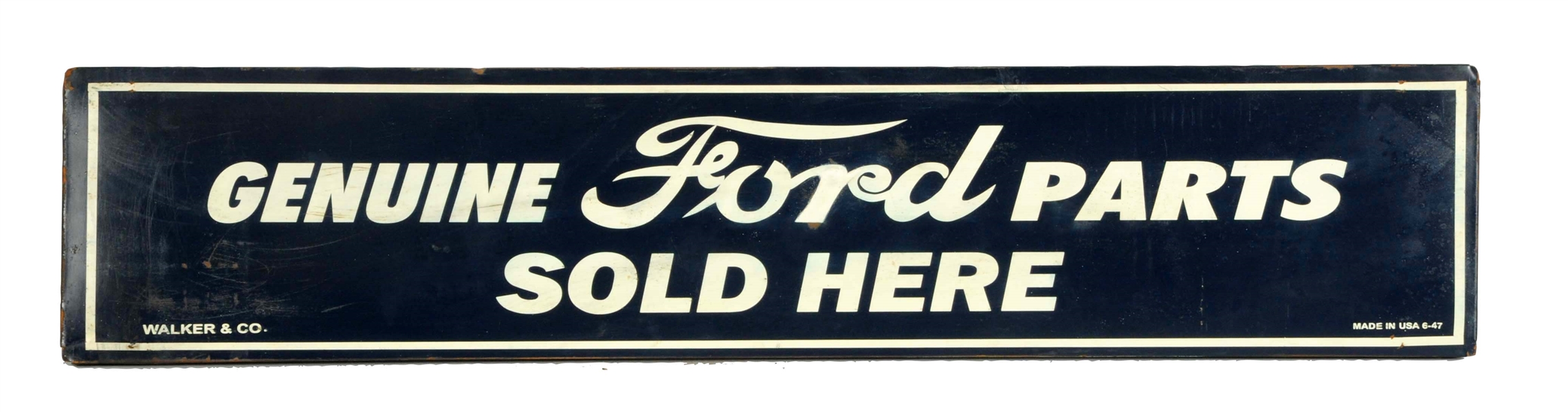 GENUINE FORD PARTS "SOLD HERE" METAL SIGN.